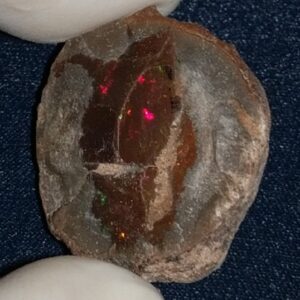 30.35 Carat Ethiopian Chocolate Shewa Rough Opal #5210806005