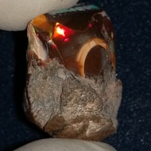 19.85 Carat Ethiopian Chocolate Shewa Rough Opal #5220806013