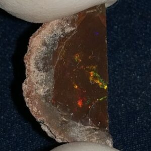 13.85 Carat Ethiopian Chocolate Shewa Rough Opal #5230810046