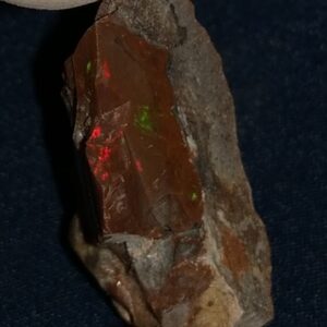 24.5 Carat Ethiopian Chocolate Shewa Rough Opal #5230810049